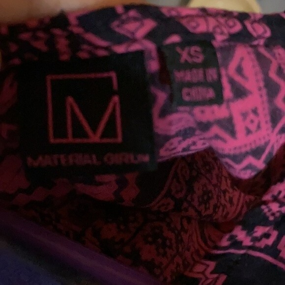 Material Girl Pink and Black Dress Size Extra Small - Picture 7 of 9